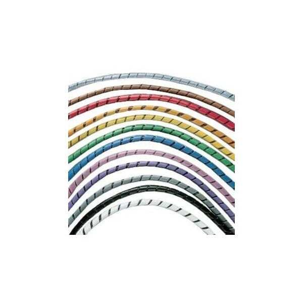 Panduit Spiral Wrap, 4-1/2 in Max Bundle Dia., 25 ft, TFE, Natural T62T-Q - main